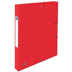 Oxford Boîte de classement à élastique Top File cartonné dos de 2,5 cm rouge - Publicité Oxford Boîte de classement à élastique Top File cartonné dos de 2,5 cm rouge - Publicité