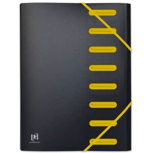 Oxford Trieur Extensible 8 Compartiments Students A4 Couverture Polypro Bicolore Noir/Jaune - Publicité Oxford Trieur Extensible 8 Compartiments Students A4 Couverture Polypro Bicolore Noir/Jaune - Publicité