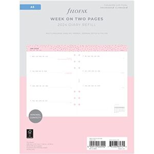 Filofax Calendrier Semaine sur deux pages Confetti A5 2024 - Publicité Filofax Calendrier Semaine sur deux pages Confetti A5 2024 - Publicité