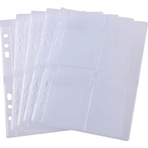 BAOFALI Lot de 10 pochettes en plastique, format A5, 6 trous, étanches, en PVC, pour pochettes à feuilles mobiles, planificateur, pochettes d’insertion pour photo, document, tampon et poinçon, organisateur de - Publicité BAOFALI Lot de 10 pochettes en plastique, format A5, 6 trous, étanches, en PVC, pour pochettes à feuilles mobiles, planificateur, pochettes d’insertion pour photo, document, tampon et poinçon, organisateur de - Publicité