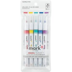 KOKUYO PM-MT200-5S Surligneur pastel à double pointe pour la Bible, couleurs assorties, pointe fine et biseautée, sans bavure, séchage rapide, pour agenda, planificateur, notes - Publicité KOKUYO PM-MT200-5S Surligneur pastel à double pointe pour la Bible, couleurs assorties, pointe fine et biseautée, sans bavure, séchage rapide, pour agenda, planificateur, notes - Publicité
