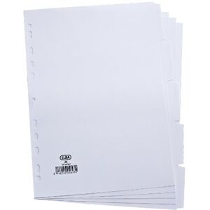 Elba A4 5 Partie 160gm Cartes Intercalaires Blanc - Publicité Elba A4 5 Partie 160gm Cartes Intercalaires Blanc - Publicité