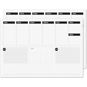 younikat Lot de 2 Sous-mains de Bureau To do Planner Simple DIN A2 I 25 Feuilles I Planificateur Hebdomadaire I Organisateur à Écrire I Vue d’ensemble Neutre I dv1194 - Publicité younikat Lot de 2 Sous-mains de Bureau To do Planner Simple DIN A2 I 25 Feuilles I Planificateur Hebdomadaire I Organisateur à Écrire I Vue d’ensemble Neutre I dv1194 - Publicité