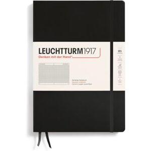 LEUCHTTURM1917 366186 Carnet de notes Composition (B5), couverture rigide, 219 pages numérotées, Noir, Quadrillé - Publicité LEUCHTTURM1917 366186 Carnet de notes Composition (B5), couverture rigide, 219 pages numérotées, Noir, Quadrillé - Publicité