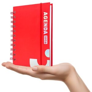 Leddy Living Agenda journalier 2026 avec anneaux, format 11 x 16 cm, parfait pour les rendez-vous et le travail – Couverture rigide élégante, design fonctionnel, agenda en français de janvier à décembre (ROUGE) - Publicité Leddy Living Agenda journalier 2026 avec anneaux, format 11 x 16 cm, parfait pour les rendez-vous et le travail – Couverture rigide élégante, design fonctionnel, agenda en français de janvier à décembre (ROUGE) - Publicité