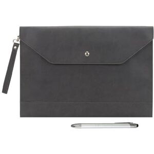 Wonderpool A4 Épaissi PU Cuir Enveloppe Cas Portfolio Dossier avec Poches Intérieures Pochette pour Document et Papeterie Fichier Organisateur Tablette PC Manches Titulair (Gris foncé) - Publicité Wonderpool A4 Épaissi PU Cuir Enveloppe Cas Portfolio Dossier avec Poches Intérieures Pochette pour Document et Papeterie Fichier Organisateur Tablette PC Manches Titulair (Gris foncé) - Publicité