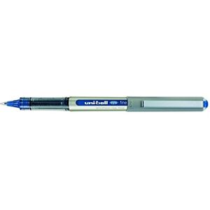 uni-ball UniBall Uni Mitsubishi Eye UB 157 Stylo roller Pointe métal fine Encre liquide Bleue Lot de 12 - Publicité uni-ball UniBall Uni Mitsubishi Eye UB 157 Stylo roller Pointe métal fine Encre liquide Bleue Lot de 12 - Publicité