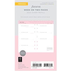 Filofax Calendrier Semaine sur deux pages Confetti Personal 2024 - Publicité Filofax Calendrier Semaine sur deux pages Confetti Personal 2024 - Publicité