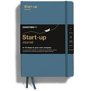 LEUCHTTURM1917 363844 Start-up Journal Medium (A5), Stone Blue, Anglais - Publicité LEUCHTTURM1917 363844 Start-up Journal Medium (A5), Stone Blue, Anglais - Publicité