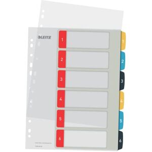 Leitz Cosy Series 12460000 Lot de 20 intercalaires inscriptibles 1-6 robustes Multicolore Format A4 - Publicité Leitz Cosy Series 12460000 Lot de 20 intercalaires inscriptibles 1-6 robustes Multicolore Format A4 - Publicité