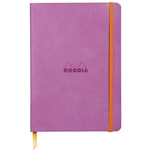 Rhodia 117411C Carnet Souple Lilas A5 14,8 x 21 cm Ligné 160 pages Papier Clairefontaine Ivoire 90 g/m² Marque-Page, Fermeture Élastique Couverture Simili Cuir Collection rama - Publicité Rhodia 117411C Carnet Souple Lilas A5 14,8 x 21 cm Ligné 160 pages Papier Clairefontaine Ivoire 90 g/m² Marque-Page, Fermeture Élastique Couverture Simili Cuir Collection rama - Publicité