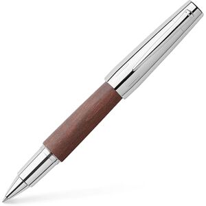 Faber-Castell 148215 e-motion Stylo roller Bois/chrome - Publicité Faber-Castell 148215 e-motion Stylo roller Bois/chrome - Publicité