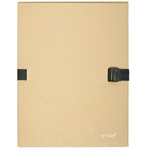 Exacompta Réf. 21525E 1 chemise à dos extensible en papier toilé vernis couleur N'clip 1 rabat fermeture par clip très pratique dim 24 x 32 cm pour format A4 couleur mastic - Publicité Exacompta Réf. 21525E 1 chemise à dos extensible en papier toilé vernis couleur N'clip 1 rabat fermeture par clip très pratique dim 24 x 32 cm pour format A4 couleur mastic - Publicité