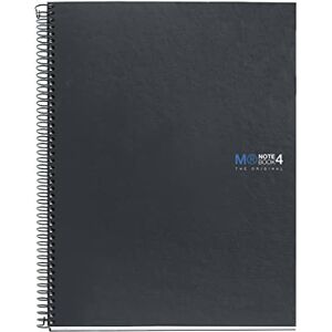 Miquelrius Carnet de notes A4 (210 x 297 mm), 4 Colour Stripes, 160 Feuilles lignées horizontalement 7 mm, Papier extra-opaque 70 g/m², 4 Trous de perforation, Couverture rigide, Couleur graphite - Publicité Miquelrius Carnet de notes A4 (210 x 297 mm), 4 Colour Stripes, 160 Feuilles lignées horizontalement 7 mm, Papier extra-opaque 70 g/m², 4 Trous de perforation, Couverture rigide, Couleur graphite - Publicité
