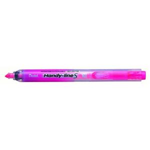 Pentel Handy-Line S Surligneur Rétractable/Rechargeable Rose - Publicité Pentel Handy-Line S Surligneur Rétractable/Rechargeable Rose - Publicité
