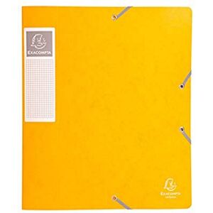 Exacompta Réf. 16006H 10 boites de classement avec élastiques CARTOBOX livrées à plat dos de 6 cm carte lustrée 7/10ème 600g/m² dimensions 25x33cm format à classer A4 coloris jaune - Publicité Exacompta Réf. 16006H 10 boites de classement avec élastiques CARTOBOX livrées à plat dos de 6 cm carte lustrée 7/10ème 600g/m² dimensions 25x33cm format à classer A4 coloris jaune - Publicité