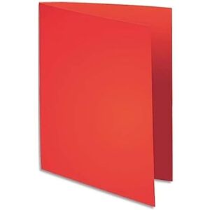 Exacompta Réf. 160012E Paquet de 100 chemises rigides FLASH 220 g/m2 aux teintes vives 100% recyclées et certifiées Ange Bleu dimensions 24x32 cm pour format A4 couleur rouge - Publicité Exacompta Réf. 160012E Paquet de 100 chemises rigides FLASH 220 g/m2 aux teintes vives 100% recyclées et certifiées Ange Bleu dimensions 24x32 cm pour format A4 couleur rouge - Publicité
