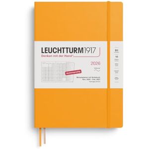 LEUCHTTURM1917 372605 Planificateur mensuel et carnet de notes Composition (B5) 2026, 16 mois (01 novembre 2025-28 février 2027), couverture souple, Rising Sun, en allemand - Publicité LEUCHTTURM1917 372605 Planificateur mensuel et carnet de notes Composition (B5) 2026, 16 mois (01 novembre 2025-28 février 2027), couverture souple, Rising Sun, en allemand - Publicité