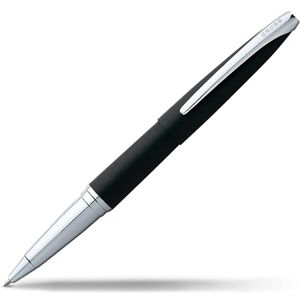 CROSS ATX Stylo roller basalte avec attributs plaqués chrome / stylo rechargeable Écrin classique et une recharge roller noire incluse - Publicité CROSS ATX Stylo roller basalte avec attributs plaqués chrome / stylo rechargeable Écrin classique et une recharge roller noire incluse - Publicité