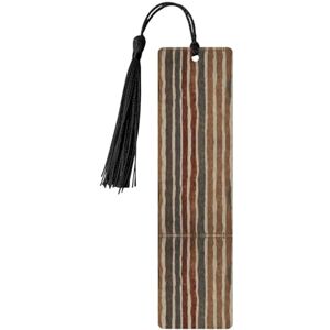 NPOREJKNGF Marque-page exquis en bois à rayures colorées – Motif imprimé double face, fabriqué à partir de bois de peuplier pour livres et journaux - Publicité NPOREJKNGF Marque-page exquis en bois à rayures colorées – Motif imprimé double face, fabriqué à partir de bois de peuplier pour livres et journaux - Publicité