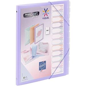 Viquel Trieur 12 compartiments A4 personnalisable Propysoft Fermeture élastique Violet translucide - Publicité Viquel Trieur 12 compartiments A4 personnalisable Propysoft Fermeture élastique Violet translucide - Publicité