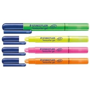 Staedtler Lot de 4 surligneurs « Textsurfer gel » - Publicité Staedtler Lot de 4 surligneurs « Textsurfer gel » - Publicité