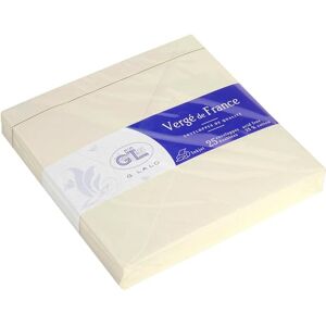 Clairefontaine G. Lalo 22016L Un Paquet de 25 Enveloppes Carées en Papier Vergé Ivoire 100g Doublées Fermeture Gommée Vergé de France, Ivoire - Publicité Clairefontaine G. Lalo 22016L Un Paquet de 25 Enveloppes Carées en Papier Vergé Ivoire 100g Doublées Fermeture Gommée Vergé de France, Ivoire - Publicité
