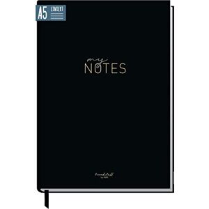 Häfft Carnet de notes A5 ligné "Édition noire" de Trendstuff by 124 pages, 62 feuilles idéal comme Journal intime, livre d'idées, cahier d'écriture durable & respectueux au - Publicité Häfft Carnet de notes A5 ligné "Édition noire" de Trendstuff by 124 pages, 62 feuilles idéal comme Journal intime, livre d'idées, cahier d'écriture durable & respectueux au - Publicité