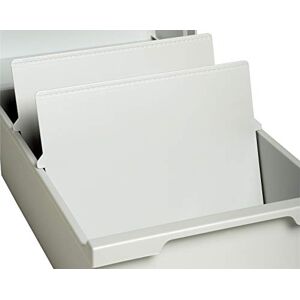 Exacompta Réf. 54240D 1 jeu de 2 intercalaires gris lumière pour boîtes et bacs à fiches format à classer A6 à l'italienne dimensions maximales des fiches à classer 148 x 105 mm - Publicité Exacompta Réf. 54240D 1 jeu de 2 intercalaires gris lumière pour boîtes et bacs à fiches format à classer A6 à l'italienne dimensions maximales des fiches à classer 148 x 105 mm - Publicité
