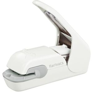 KOKUYO Agrafeuse sans agrafes Harinacs, sans trou pour bureau et portable, jusqu'à 5 feuilles sans reliure d'agrafes, agrafeuse compacte sans trou portable, blanc pâle, importé du Japon (SLN-MPH105PW) - Publicité KOKUYO Agrafeuse sans agrafes Harinacs, sans trou pour bureau et portable, jusqu'à 5 feuilles sans reliure d'agrafes, agrafeuse compacte sans trou portable, blanc pâle, importé du Japon (SLN-MPH105PW) - Publicité