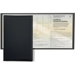 kinoco 3 Volets Format Européen 3,5 x 27 cm – Étui Carte Grise PVC Noir Intérieur Transparent Protège Carte Grise, Permis, Assurance –Souple, Résistant, Marque Française - Publicité kinoco 3 Volets Format Européen 3,5 x 27 cm – Étui Carte Grise PVC Noir Intérieur Transparent Protège Carte Grise, Permis, Assurance –Souple, Résistant, Marque Française - Publicité