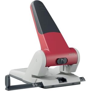 Leitz Perforatrice Gros Travaux & Sans Effort, Capacité 65 Feuilles, Rouge, Métal, Réglette de Guidage avec Repères, Heavy Duty, 51800025 - Publicité Leitz Perforatrice Gros Travaux & Sans Effort, Capacité 65 Feuilles, Rouge, Métal, Réglette de Guidage avec Repères, Heavy Duty, 51800025 - Publicité