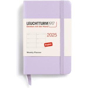 LEUCHTTURM1917 370675 Agenda semainier 2025 Mini A7, couverture rigide, 12 mois, ligné, violet - Publicité LEUCHTTURM1917 370675 Agenda semainier 2025 Mini A7, couverture rigide, 12 mois, ligné, violet - Publicité