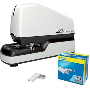 Rapid Optima 60E Agrafeuse Électrique Automatique Sans Contact, Capacité 60 Feuilles, Agrafeuse de Bureau Puissante avec 5000x Agrafes Incluses, Coloris Blanc (2102355) - Publicité Rapid Optima 60E Agrafeuse Électrique Automatique Sans Contact, Capacité 60 Feuilles, Agrafeuse de Bureau Puissante avec 5000x Agrafes Incluses, Coloris Blanc (2102355) - Publicité