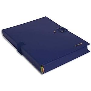 Exacompta Réf. 22003E 1 chemise à dos extensible balacron Extensor 1 rabat fermeture par scratch et boucle métallique capacité 1200 feuilles dim 24 x 32 cm pour A4 couleur bleu - Publicité Exacompta Réf. 22003E 1 chemise à dos extensible balacron Extensor 1 rabat fermeture par scratch et boucle métallique capacité 1200 feuilles dim 24 x 32 cm pour A4 couleur bleu - Publicité