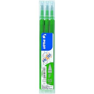 PILOT Pen 2276004 F Recharge Frixion Clicker, épaisseur 0,5 mm, lot de 3, Vert - Publicité PILOT Pen 2276004 F Recharge Frixion Clicker, épaisseur 0,5 mm, lot de 3, Vert - Publicité