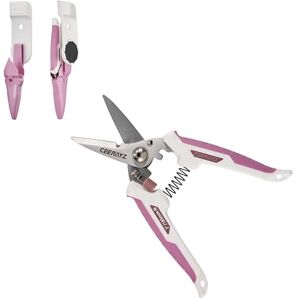 CEERAYZ 7" Notch Cisaille Multi Usage, Ciseaux industriels robustes, Cisaille de jardin pour projets DIY, bureau, lignes de production, avec étui protecteur et support magnétique (Blanc Rose) - Publicité CEERAYZ 7" Notch Cisaille Multi Usage, Ciseaux industriels robustes, Cisaille de jardin pour projets DIY, bureau, lignes de production, avec étui protecteur et support magnétique (Blanc Rose) - Publicité