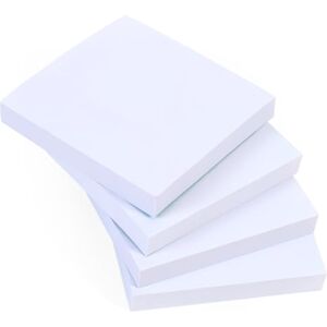 EVG 4 blocs de notes adhésives blanches (carrées) 100 feuilles par bloc 76 x 76 mm (3" x 3") Design propre et minimaliste pour les mémos de bureau, les notes d'étude et les rappels organisés - Publicité EVG 4 blocs de notes adhésives blanches (carrées) 100 feuilles par bloc 76 x 76 mm (3" x 3") Design propre et minimaliste pour les mémos de bureau, les notes d'étude et les rappels organisés - Publicité