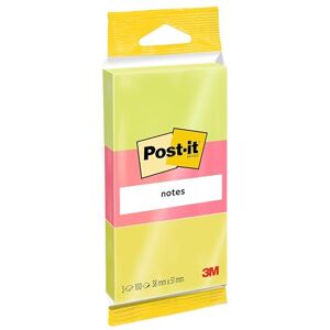 Post-It Notes Autocollantes, Couleurs Néon Assorties, Pack de 3 Blocs, 100 Feuilles par Bloc, 38 mm x 51 mm Feuillets Adhésifs pour Prise de Notes, Listes de Tâches et Rappels - Publicité Post-It Notes Autocollantes, Couleurs Néon Assorties, Pack de 3 Blocs, 100 Feuilles par Bloc, 38 mm x 51 mm Feuillets Adhésifs pour Prise de Notes, Listes de Tâches et Rappels - Publicité