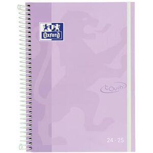 Oxford Touch Agenda semainier 2024/2025 Format A5 (15 x 21 cm) Couverture extra rigide Espagnol Mauve - Publicité Oxford Touch Agenda semainier 2024/2025 Format A5 (15 x 21 cm) Couverture extra rigide Espagnol Mauve - Publicité