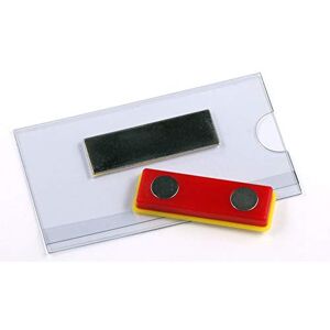 Europel Porte-badge Magnétique sans Épingle – Lot de 24 Badge Nominatif Aimanté 75x40mm, PVC Transparent, Cartons Vierges Inclus Conférences, Bureaux, Écoles, Événements - Publicité Europel Porte-badge Magnétique sans Épingle – Lot de 24 Badge Nominatif Aimanté 75x40mm, PVC Transparent, Cartons Vierges Inclus Conférences, Bureaux, Écoles, Événements - Publicité