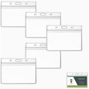 CCLKHY 5 Pcs Porte Carte Transparent, Badge Transparent Plastique, Imperméable à l'Eau des Porte-Badges, Étui pour cartes d'identité, pour Carte d'étudiants, Carte de Visite, Carte Bus, Exposition - Publicité CCLKHY 5 Pcs Porte Carte Transparent, Badge Transparent Plastique, Imperméable à l'Eau des Porte-Badges, Étui pour cartes d'identité, pour Carte d'étudiants, Carte de Visite, Carte Bus, Exposition - Publicité