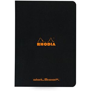 Rhodia 119186C Carnet Piqué Black A5 14,8 x 21 cm Pointillés Dot 96 pages Papier Clairefontaine Blanc 80 g/m² Couverture en Carte Enduite Souple, Résistante et Imperméable Classic - Publicité Rhodia 119186C Carnet Piqué Black A5 14,8 x 21 cm Pointillés Dot 96 pages Papier Clairefontaine Blanc 80 g/m² Couverture en Carte Enduite Souple, Résistante et Imperméable Classic - Publicité