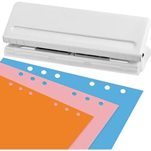 OTYMIOW Perforatrice de Bureau 6 Trous A4 A5 A6 B7 Métal Blanc, Perforateur Classeur 6 Trous, Perforatrice de Poche - Publicité OTYMIOW Perforatrice de Bureau 6 Trous A4 A5 A6 B7 Métal Blanc, Perforateur Classeur 6 Trous, Perforatrice de Poche - Publicité