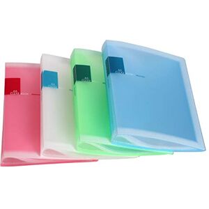 TUKA-i-AKUT Lot de 4 protège-documents en polypropylène A5, 160 pochettes transparentes pour 320 feuilles (par livre, 40 pochettes transparentes), pochette transparente, classeur de présentation - Publicité TUKA-i-AKUT Lot de 4 protège-documents en polypropylène A5, 160 pochettes transparentes pour 320 feuilles (par livre, 40 pochettes transparentes), pochette transparente, classeur de présentation - Publicité