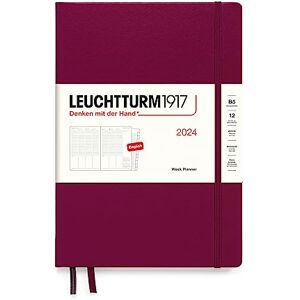 LEUCHTTURM1917 367850 Composition (B5) Agenda semainier 2024, 12 mois, rouge port (en anglais) - Publicité LEUCHTTURM1917 367850 Composition (B5) Agenda semainier 2024, 12 mois, rouge port (en anglais) - Publicité