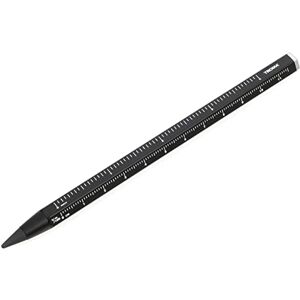 TROIKA Stylo multi-tâches avec pointe en métal et aluminium durable, noir, interchangeable, effaçable, avec règle centimètre/pouce, dimensions : 147 x 10 x 10 mm, PEN20/BK - Publicité TROIKA Stylo multi-tâches avec pointe en métal et aluminium durable, noir, interchangeable, effaçable, avec règle centimètre/pouce, dimensions : 147 x 10 x 10 mm, PEN20/BK - Publicité