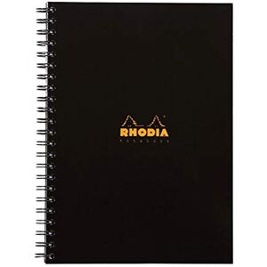 Rhodia 119232C Carnet d'Affaires Couverture Rigide Noir 160 Pages Format A4 Ligné Papier Vélin 90 g/m² Agenda Annuel à l'Intérieur de la Couverture Avant - Publicité Rhodia 119232C Carnet d'Affaires Couverture Rigide Noir 160 Pages Format A4 Ligné Papier Vélin 90 g/m² Agenda Annuel à l'Intérieur de la Couverture Avant - Publicité