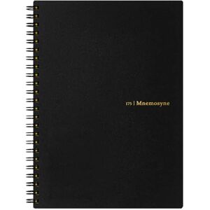 Maruman MNEMOSYNE Carnet de notes 8,27 x 5,83 pouces (A5), ligné 8 mm, 24 lignes, 80 feuilles, noir, 1 pièce (N175) - Publicité Maruman MNEMOSYNE Carnet de notes 8,27 x 5,83 pouces (A5), ligné 8 mm, 24 lignes, 80 feuilles, noir, 1 pièce (N175) - Publicité