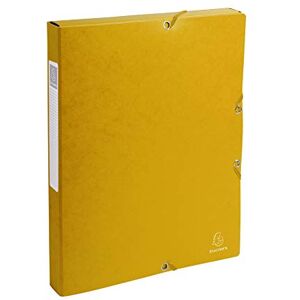 Exacompta Réf. 50309E 8 boites de classement avec élastiques Exabox en carte lustrée 600g/m2 Dos 2,5 cm dimensions 25 x 33 cm pour documents A4 couleur jaune livrées montées - Publicité Exacompta Réf. 50309E 8 boites de classement avec élastiques Exabox en carte lustrée 600g/m2 Dos 2,5 cm dimensions 25 x 33 cm pour documents A4 couleur jaune livrées montées - Publicité